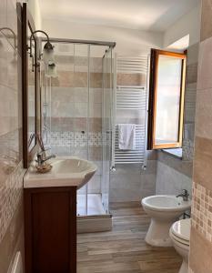 Koupelna v ubytování Agriturismo Nonno Ninuccio
