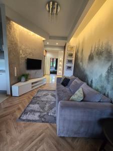 Χώρος καθιστικού στο Apartament na Miodowej