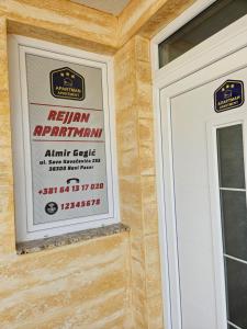 Majutusasutuses Rejjan APARTMANI olev sertifikaat, autasu, silt või muu dokument