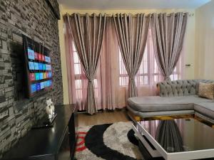 TV a/nebo společenská místnost v ubytování Sweet Homes Apartment Near all Embassies