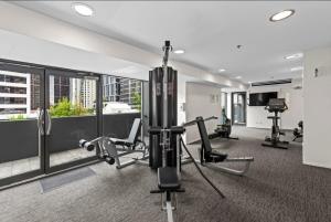 Fitness centrum a/nebo fitness zařízení v ubytování Heart ofCBD Partial RiverView Convenient Cozy Stay