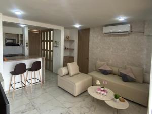 Ruang duduk di Apartamento en el Norte de Barranquilla