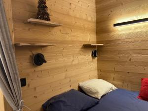 Postel nebo postele na pokoji v ubytování Appartement de charme à Vars les Claux