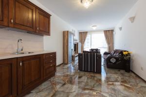 Kuchyň nebo kuchyňský kout v ubytování Boutique Apart Hotel Versis