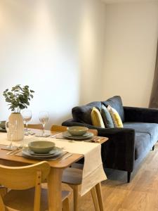 Zona de estar de Stylish Luxury 1 Bed Flat at the Heart of Birmingham