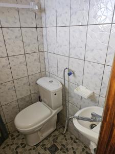 Koupelna v ubytování KAFAB Rooms