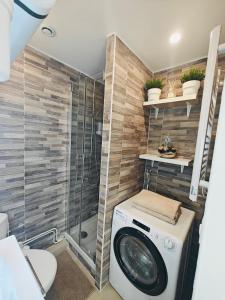 Koupelna v ubytování Le Nid de Paris Pleyel