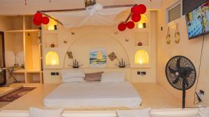 Postel nebo postele na pokoji v ubytování Albusat