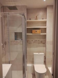 Et badeværelse på Charming apartment Paris