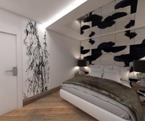 Posteľ alebo postele v izbe v ubytovaní Apartament Silver - Stara Polana Spa + 37 fotografií