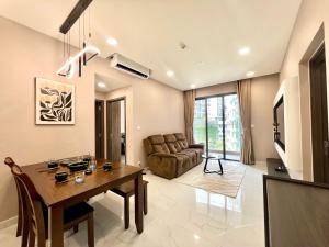 Posezení v ubytování Anna Green Apartment Aeon Tân Phú