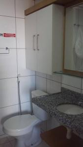 Koupelna v ubytování Flat Studio Iracema apto 602
