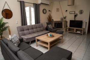 Posezení v ubytování Villa Ilianna