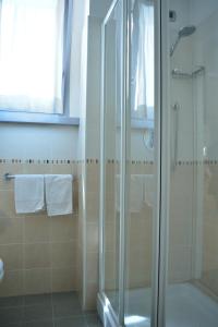 Koupelna v ubytování Hotel Susa