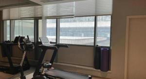Fitness centrum a/nebo fitness zařízení v ubytování JI Hotel Shanghai Anting Metro Station