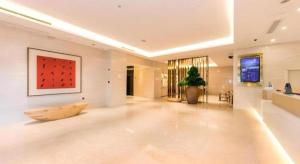Posezení v ubytování JI Hotel Shanghai Anting Metro Station