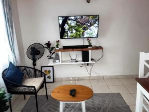 TV a/nebo společenská místnost v ubytování Sky homes