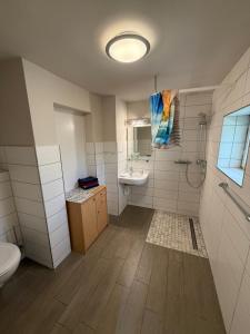 Koupelna v ubytování Ferienwohnung H2 am Hainich