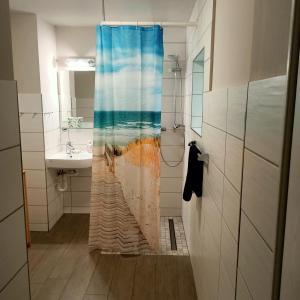 Koupelna v ubytování Ferienwohnung H2 am Hainich + 40 fotografií