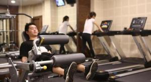 Posilňovňa alebo fitness centrum v ubytovaní The Pema by Realm