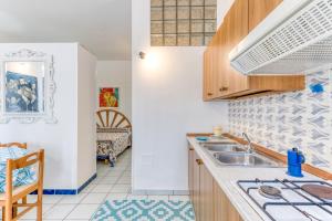 Kuchyň nebo kuchyňský kout v ubytování Residence Trande a Leuca