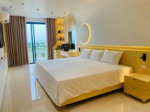 Ένα ή περισσότερα κρεβάτια σε δωμάτιο στο homestay BlueSeavia Vin Vũ Yên - HP432