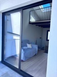 En eller flere senge i et værelse på Casa Chavida