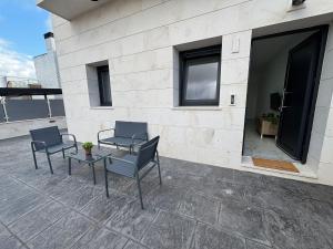 Μπαλκόνι ή βεράντα στο Apartahotel Bella Aurora
