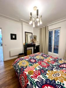 Postel nebo postele na pokoji v ubytování Exceptional apartment in the heart of Paris