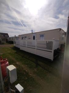 Bygningen som feriehuset ligger i