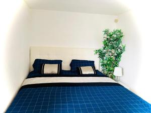 Giường trong phòng chung tại Oasis del Faro