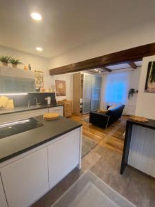 Apartment mit Sauna im Wienerwald - Mödling的厨房或小厨房