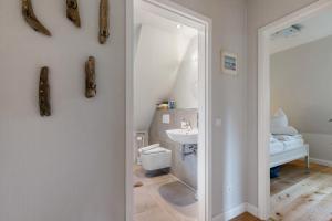 Koupelna v ubytování Ferienwohnung Hygge an der Nordsee + 16 fotografií