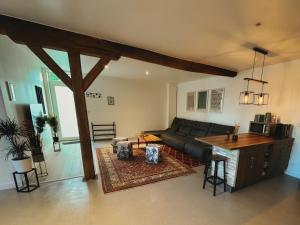 Ruang duduk di Aux Canards Cozy - Chambre privée +6 gambar
