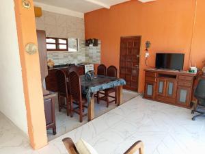 Μια τηλεόραση ή/και κέντρο ψυχαγωγίας στο CABAÑA Casa Saavedra