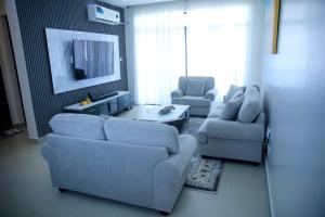 Χώρος καθιστικού στο Maskani Bliss