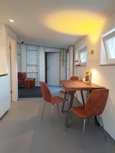 Posezení v ubytování Fenster zum Hof