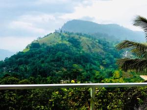 a mountain covered in trees in the distance at Ella HIDE VIEW in Ella