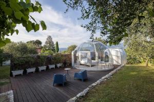 Zahrada ubytování Bubble Pegasus Blue e Bubble Volans