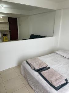 Ένα ή περισσότερα κρεβάτια σε δωμάτιο στο Flat lado mar