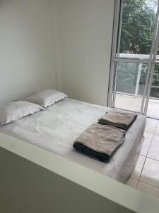 Ένα ή περισσότερα κρεβάτια σε δωμάτιο στο Flat lado mar