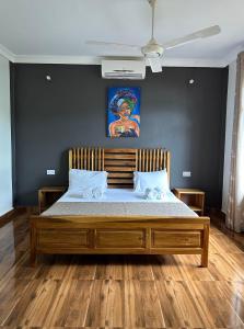 Ένα ή περισσότερα κρεβάτια σε δωμάτιο στο Fukuchani Inn Hotel