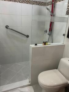 Kupatilo u objektu Hotel Du Parc