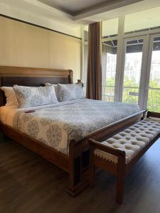 Krevet ili kreveti u jedinici u okviru objekta Hotel Du Parc