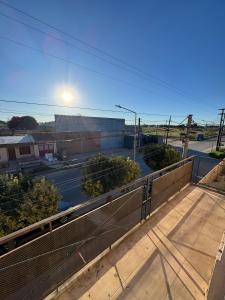 a view of a parking lot from a balcony at Apart Dinkendein de 2 dormitorios in Río Cuarto