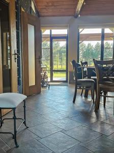 Posezení v ubytování Jauki Lauki