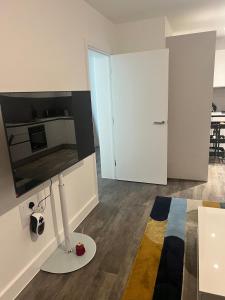 Dapur atau dapur kecil di Dunkof Apartment