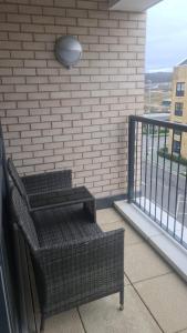 Balkoni atau teres di Dunkof Apartment