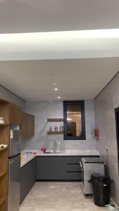 Köök või kööginurk majutusasutuses شاليه فيلا النزل