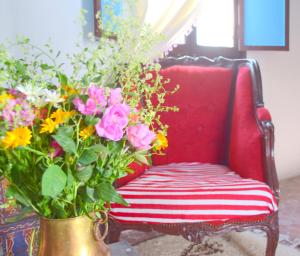 A seating area at Riad Khmisa
